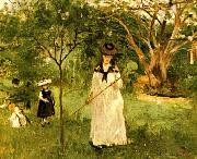 Berthe Morisot Chasing Butterflies Germany oil painting artist